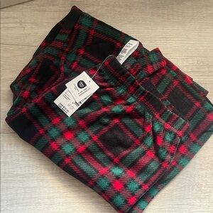 The Children's Place Red Green Black Plaid Pajama Bottoms